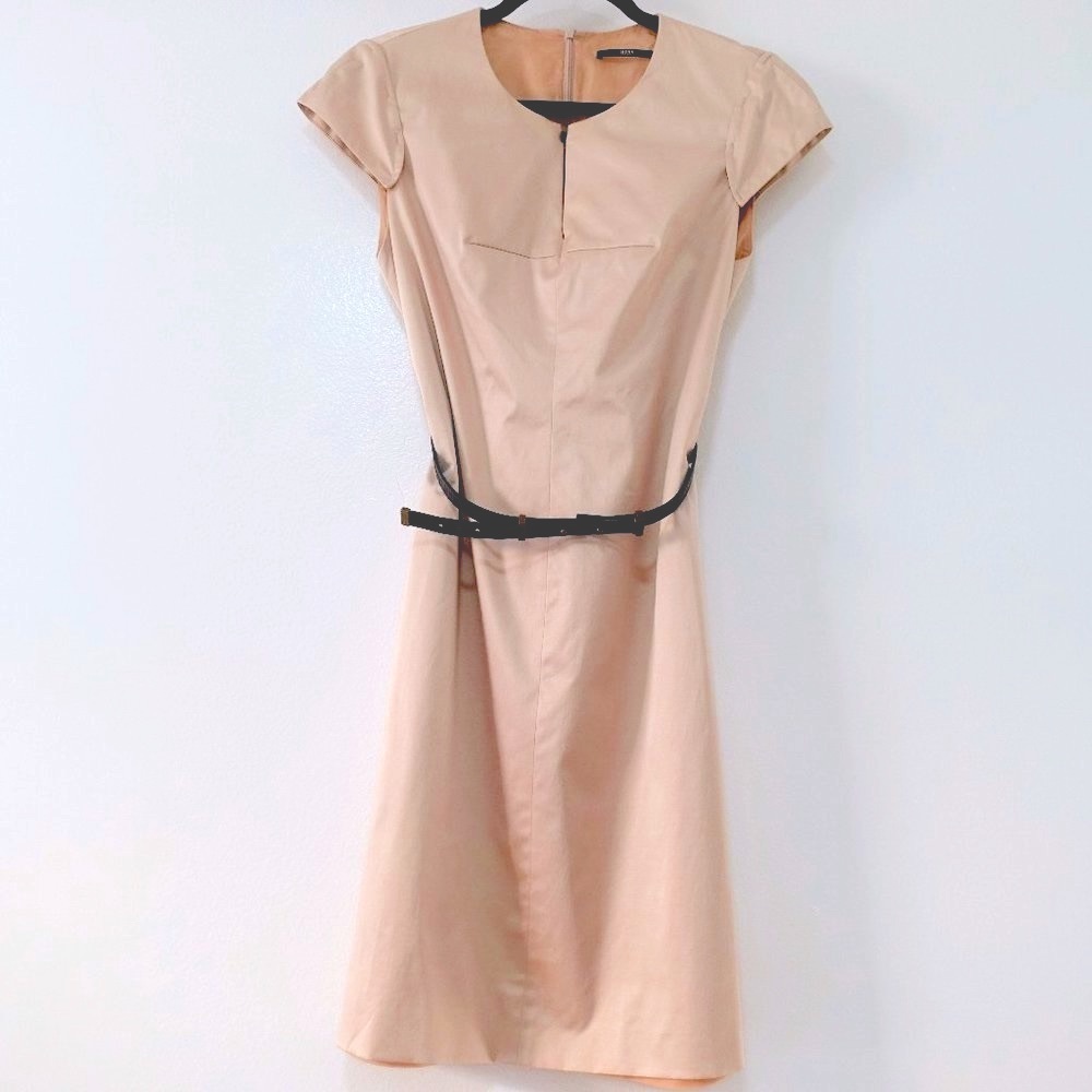 HUGO BOSS Light Cream Pink Dress US Size 4
